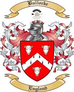 Bullocke Family Crest from England