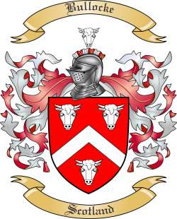 Bullocke Family Crest from Scotland