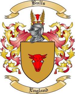 Bulls Family Crest from England
