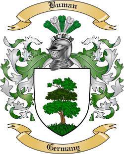 Buman Family Crest from Germany