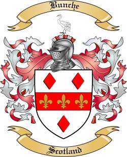 Bunche Family Crest from Scotland2