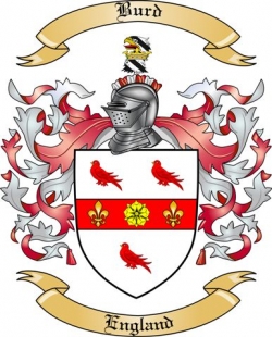 Burd Family Crest from England