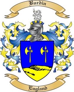 Burdin Family Crest from England