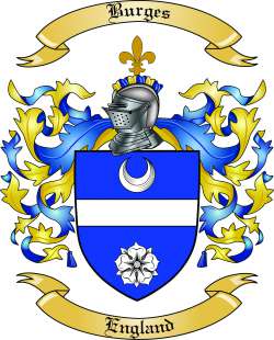 Burges Family Crest from England