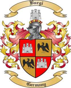 Burgi Family Crest from Germany