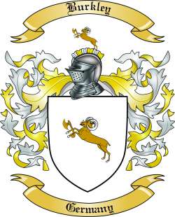 Burkley Family Crest from Germany