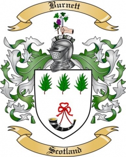 Burnett Family Crest from Scotland