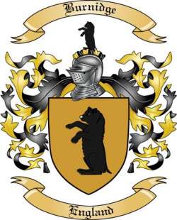 Burnidge Family Crest from England
