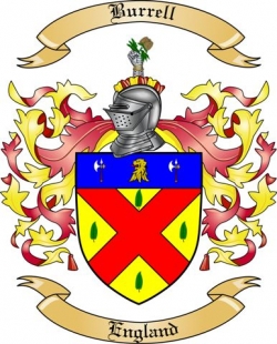 Burrell Family Crest from England by The Tree Maker