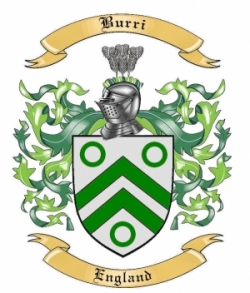 Burri Family Crest from England