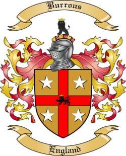 Burrous Family Crest from England