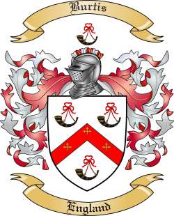 Burtis Family Crest from England