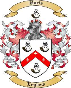 Burts Family Crest from England2