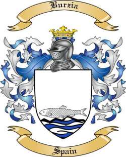 Burzia Family Crest from Spain