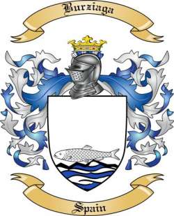 Burziaga Family Crest from Spain