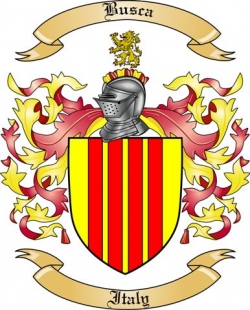 Busca Family Crest from Italy