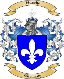 Busche Family Crest from Germany
