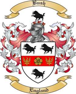 Bush Family Crest from England