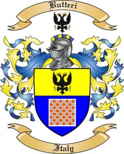 Butteri Family Crest from Italy