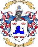 Butterworth Family Crest from England