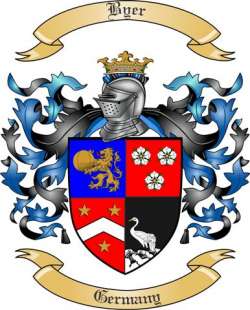 Byer Family Crest from Germany