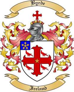 Byrde Family Crest from Ireland