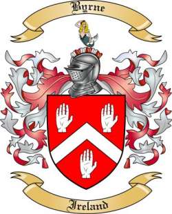 Byrne Family Crest from Ireland