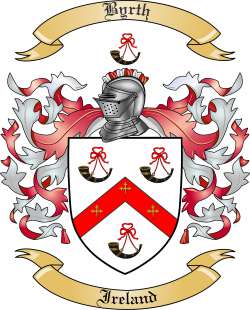 Byrth Family Crest from Ireland