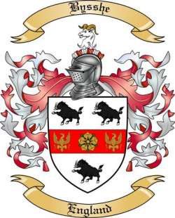 Bysshe Family Crest from England2