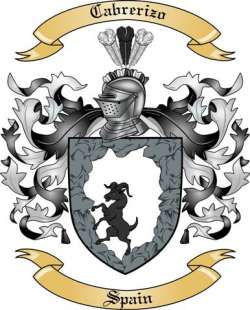 Cabrerizo Family Crest from Spain