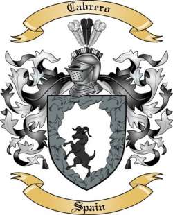 Cabrero Family Crest from Spain