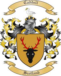 Caddell Family Crest from Scotland