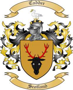 Cadder Family Crest from Scotland