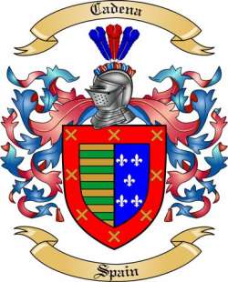 Cadena Family Crest from Spain2
