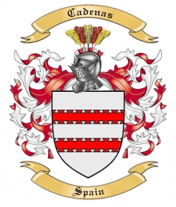 Cadenas Family Crest from Spain