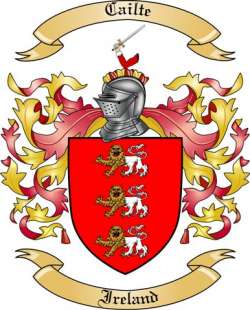 Cailte Family Crest from Ireland