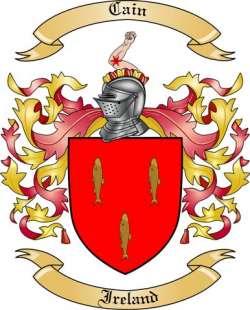 Cain Family Crest from Ireland