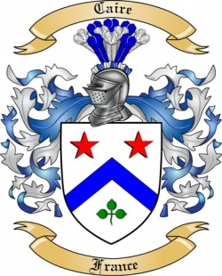 Caire Family Crest from France