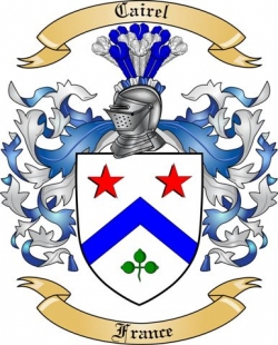 Cairel Family Crest from France