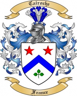 Cairoche Family Crest from France