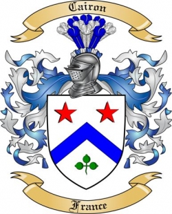 Cairon Family Crest from France