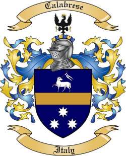 Calabrese Family Crest from Italy