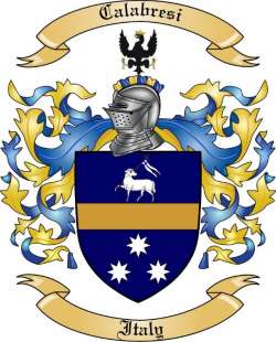 Calabresi Family Crest from Italy