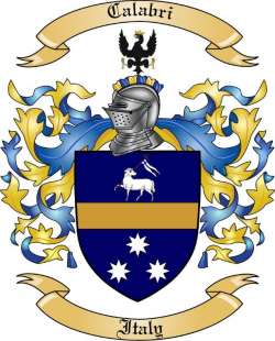 Calabri Family Crest from Italy