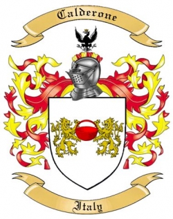 Calderone Family Crest from Italy