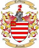 Calfkins Family Crest from Ireland