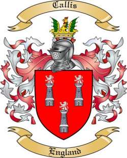 Callis Family Crest from England