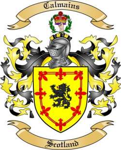Calmains Family Crest from Scotland