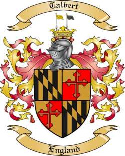 Calvert Family Crest from England