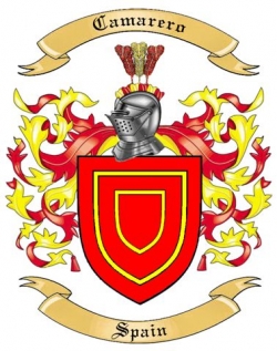 Camarero Family Crest from Spain